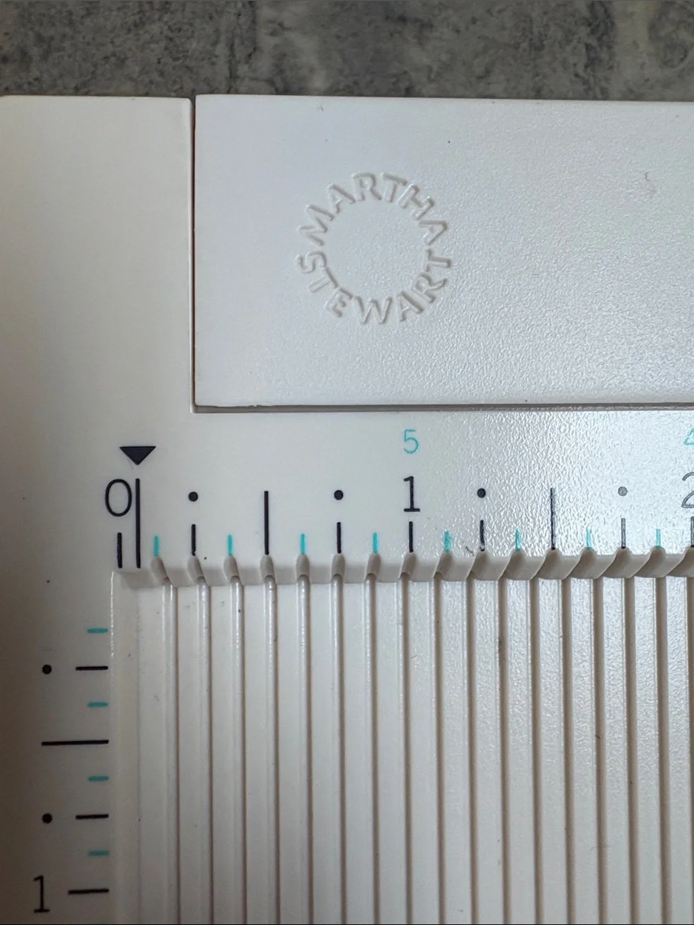 Martha Stewart White Scoring Board with Ruler